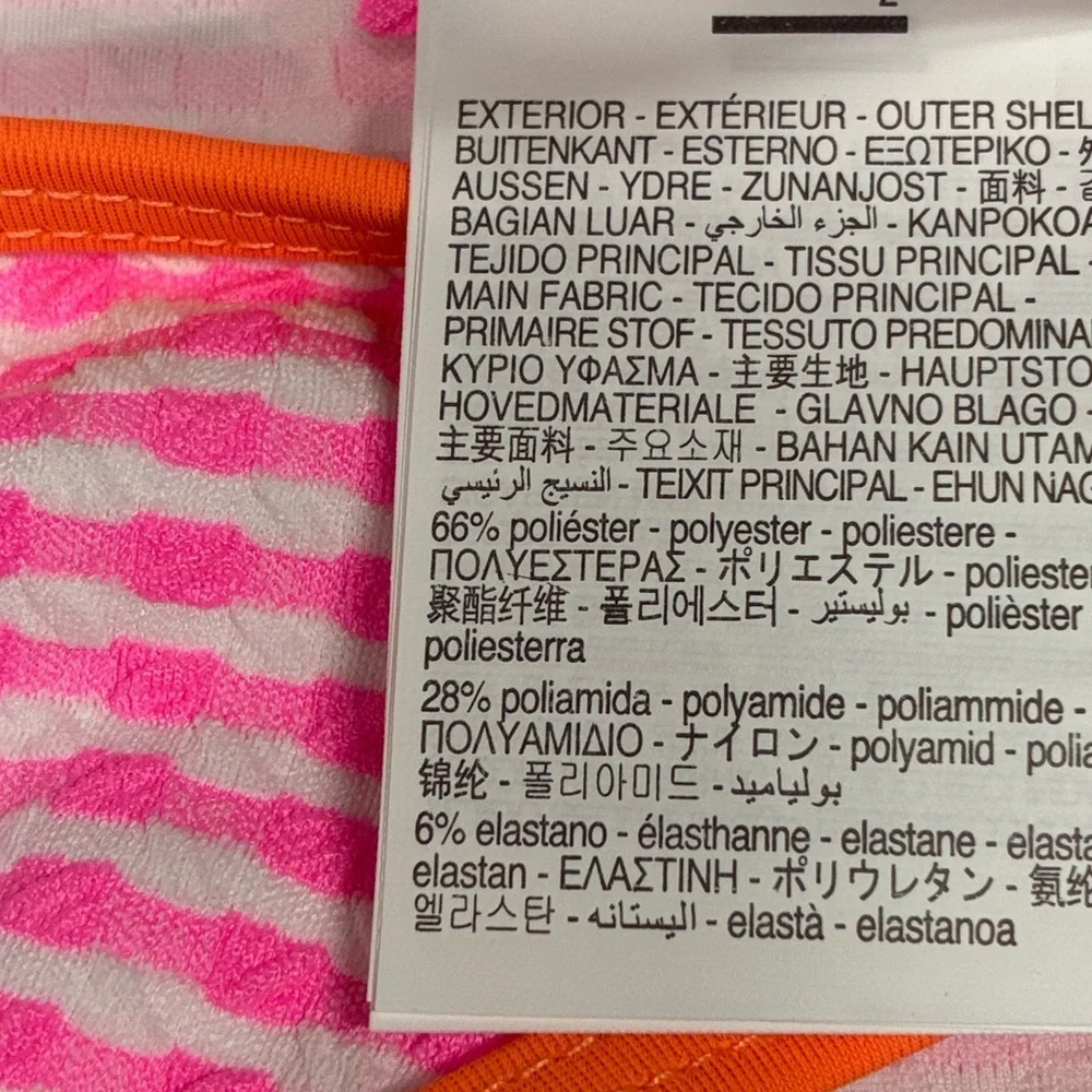 NWT. Zara Kids Pink Bikini Briefs with Contrasting Checkered Pattern. Size 6-7.